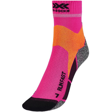 Socken X SOCKS RUN FAST Rosa/Orange 0